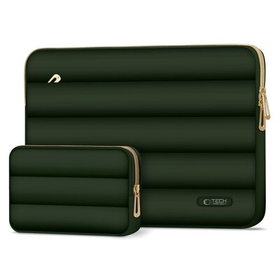 Etui na laptopa TECH-PROTECT Puffy 13-14 cali Ciemnozielony