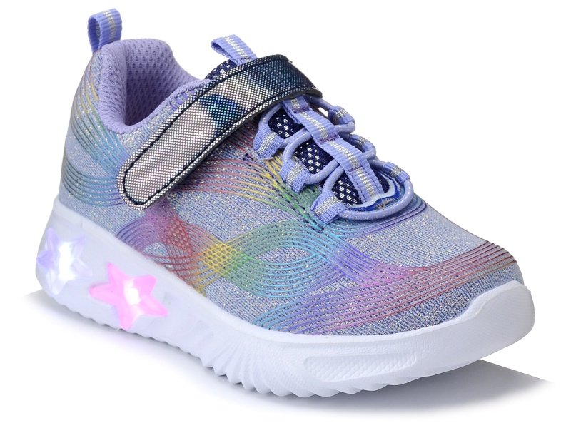 Buty dziecięce dziewczęce na rzepy świecące American Club 87/24-25