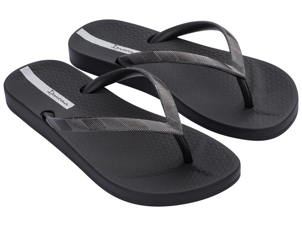 Klapki japonki damskie czarne Ipanema 83176-35-36