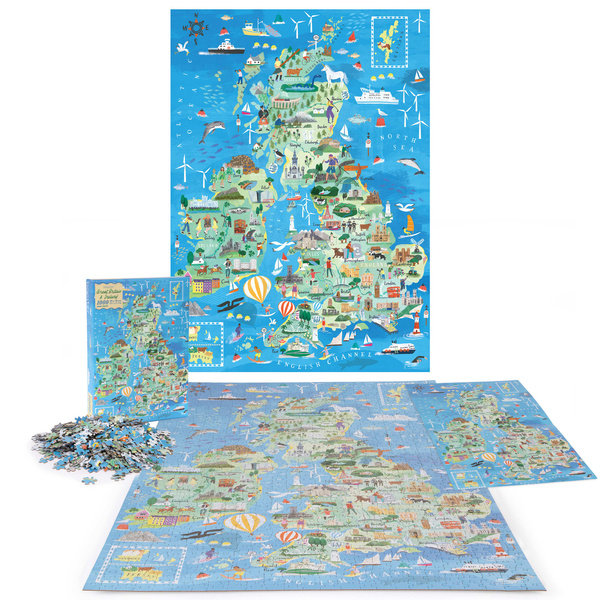 Bopster, ilustrowane puzzle 1000 el Wielkiej Bryta