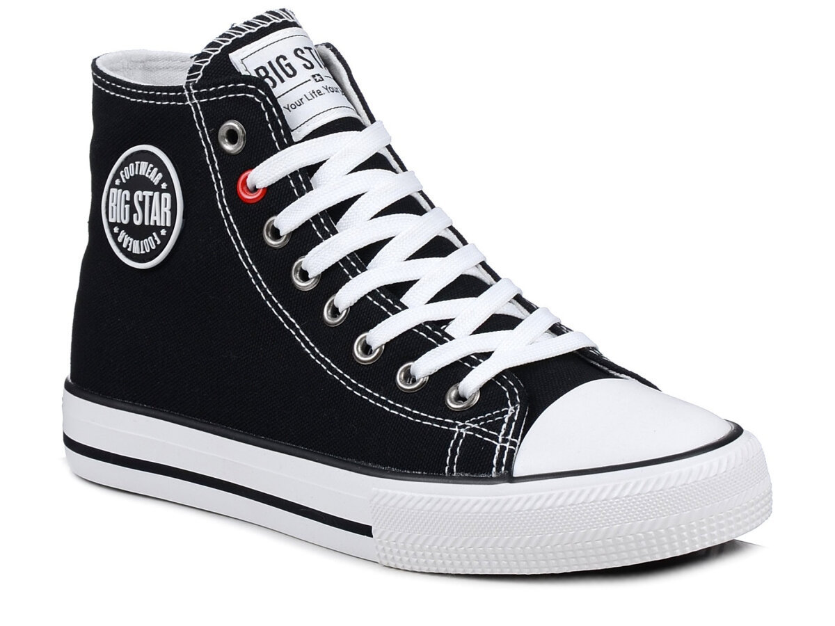 Trampki damskie wysokie Big Star NN274659 czarne z wkładką anatomiczną -41
