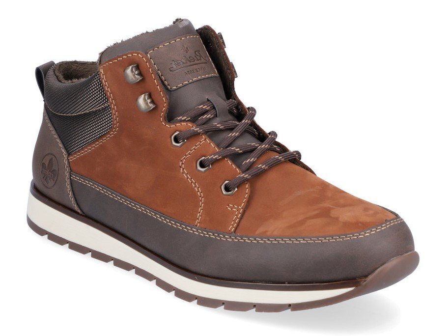 Buty męskie zimowe ocieplane skóra Rieker 18315-45
