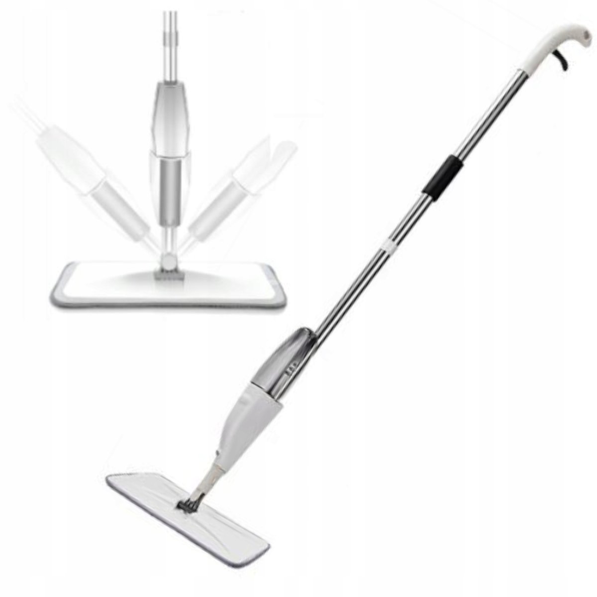 Kraft Mop Płaski Ze Spryskiwaczem Mikrofirba Na Rzep Składany 350Ml Kd11941