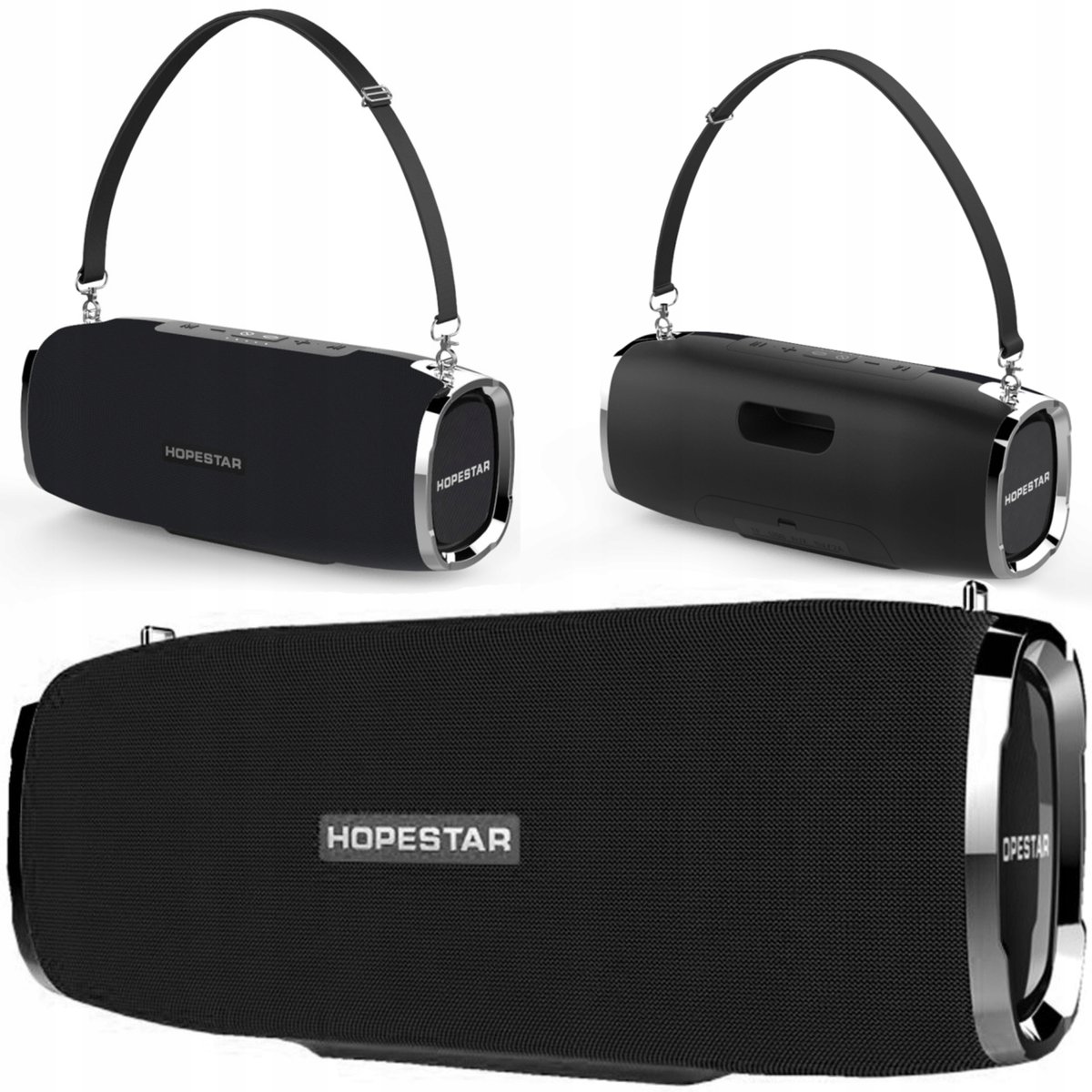 Głośnik Bluetooth Przenośny Boombox Mobilny USB RADIO Bezprzewodowy MP3 HIT