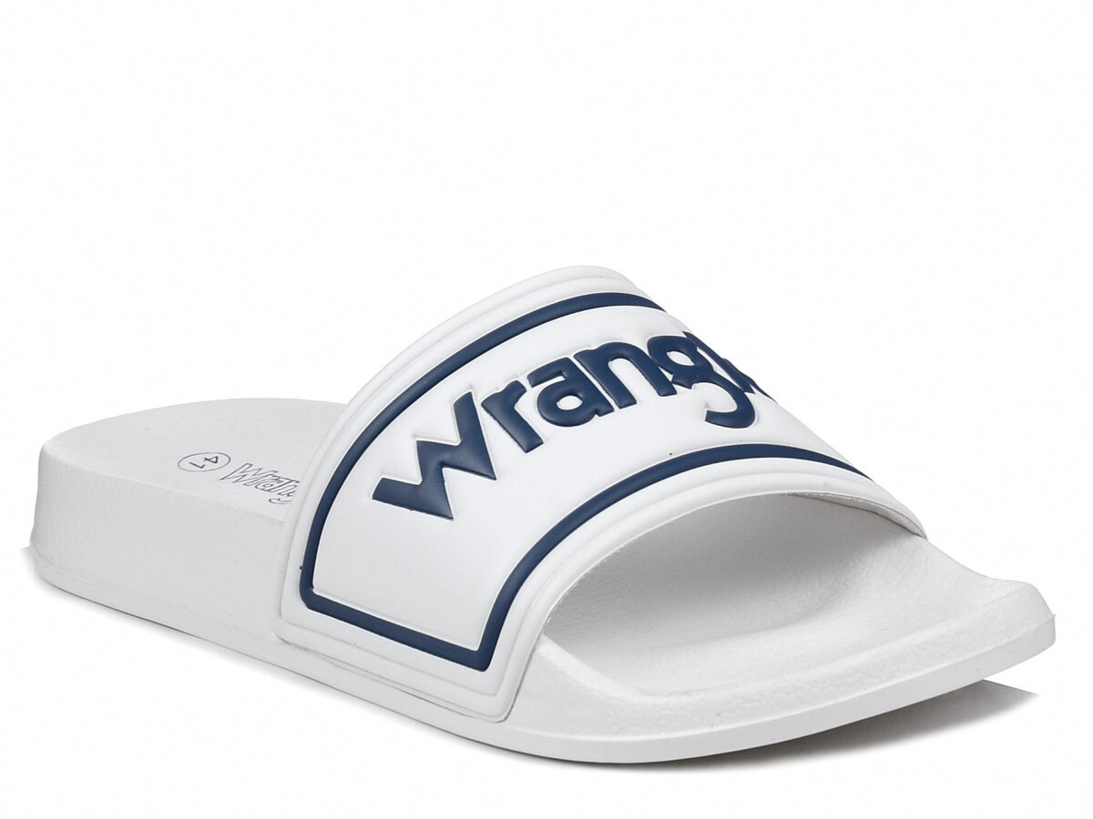 Klapki męskie basenowe białe piankowe lekkie Wrangler Averell Slider-42