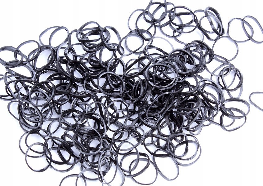 Mini Gumki Gumeczki Do Włosów Warkoczyków Czarne