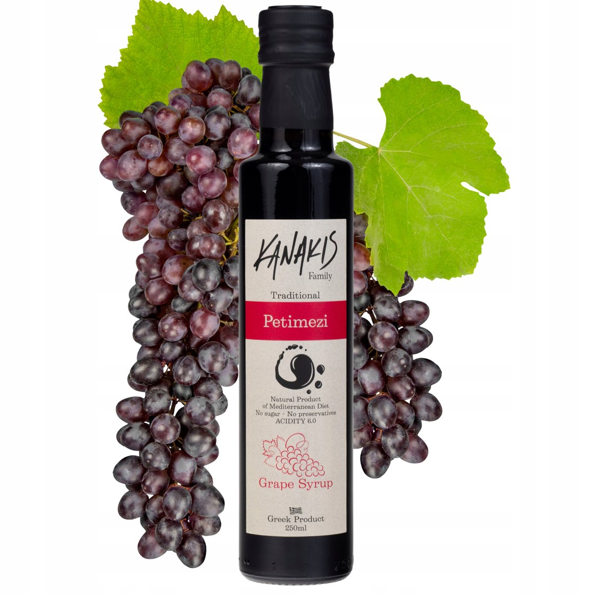 Melasa winogronowa ”Petimezi” Grecka butelka 250 ml 100% naturalna Kanakis