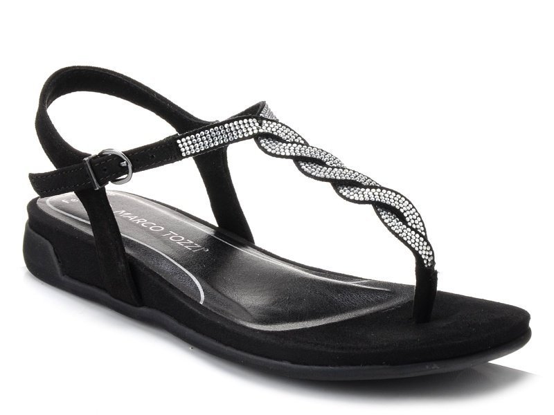 Japonki damskie MARCO TOZZI 2-28409-26 czarne-36