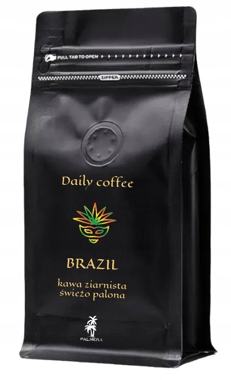 Kawa ziarnista premium 1kg świeżo palona 100% Arabica Daily Coffee Brazil
