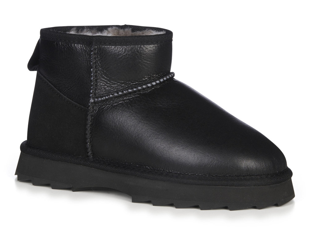 Buty damskie Emu Australia śniegowce czarne ocieplane Sharky Micro Town-41