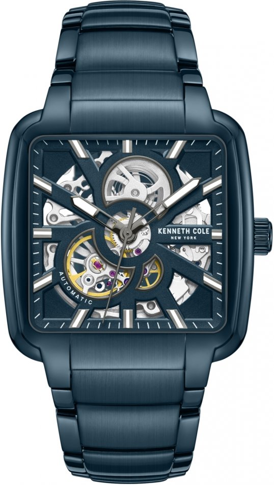 Zegarek męski KENNETH COLE KCWGY0046502 granatowy klasyczny skeleton