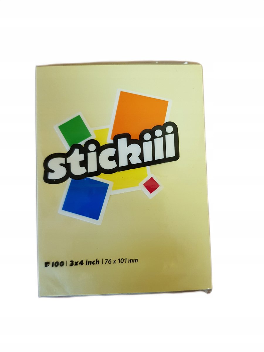 NOTES SAMOPRZYLEPNY 76X101 ŻÓŁTY 100K KARTECZKI SAMOPRZYLEPNE