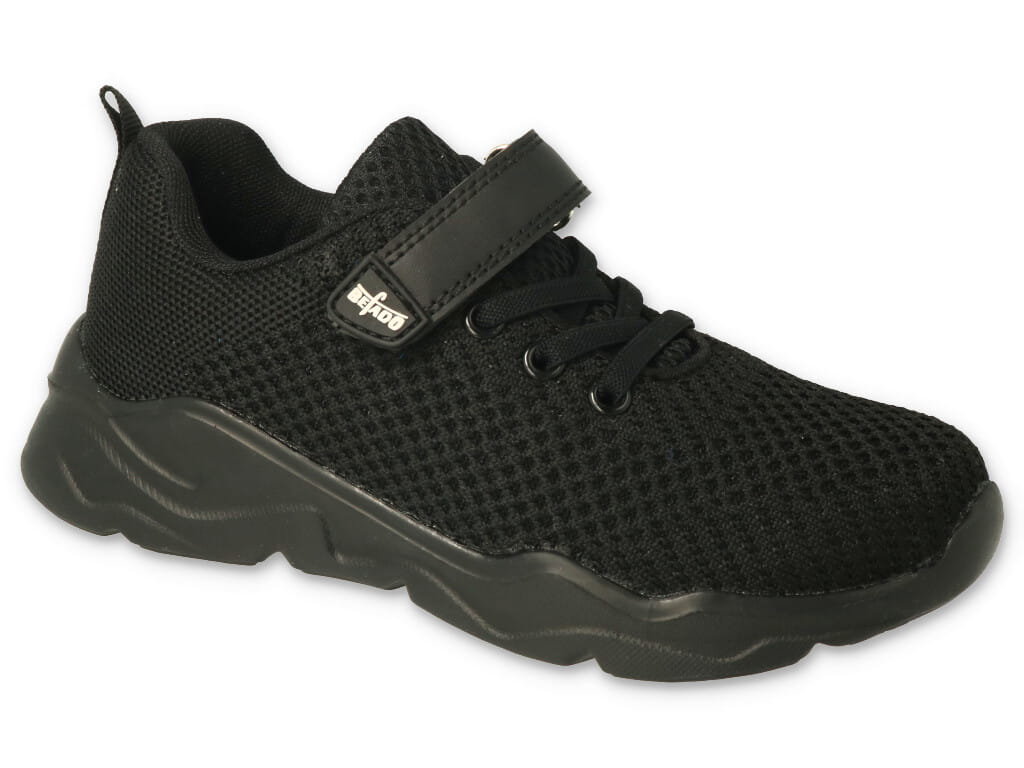 Buty dziecięce sportowe na rzepy lekkie Befado 516X263 czarne-29