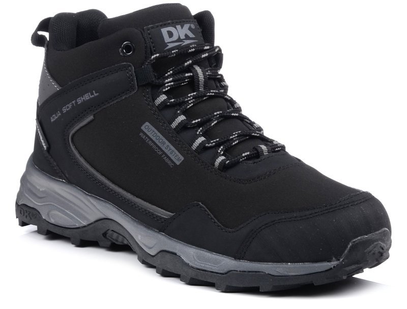 Buty trekkingowe męskie softshell wysokie impregnowane za kostkę DK 1029-46