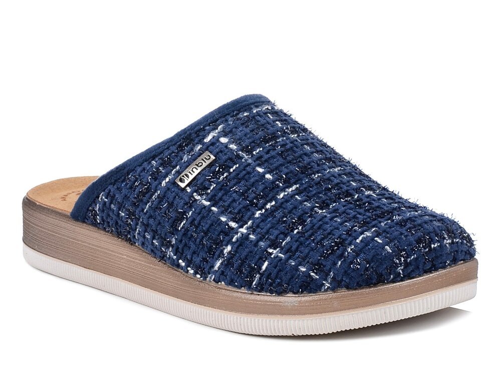 Kapcie damskie zakryte Inblu CT-33 pantofle domowe  granatowe-39