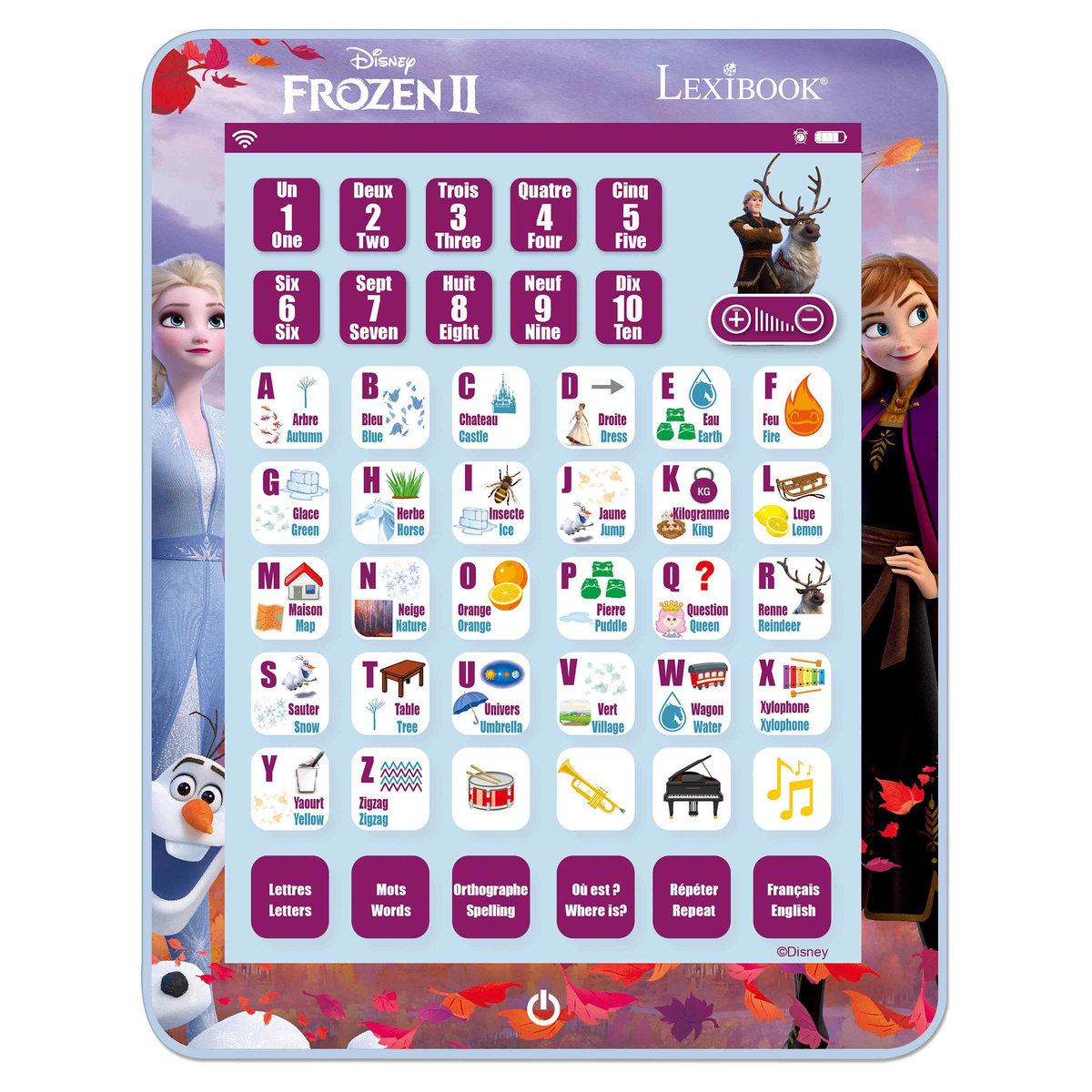 Lexibook Tablet edukacyjny francusko-angielski Kraina lodu