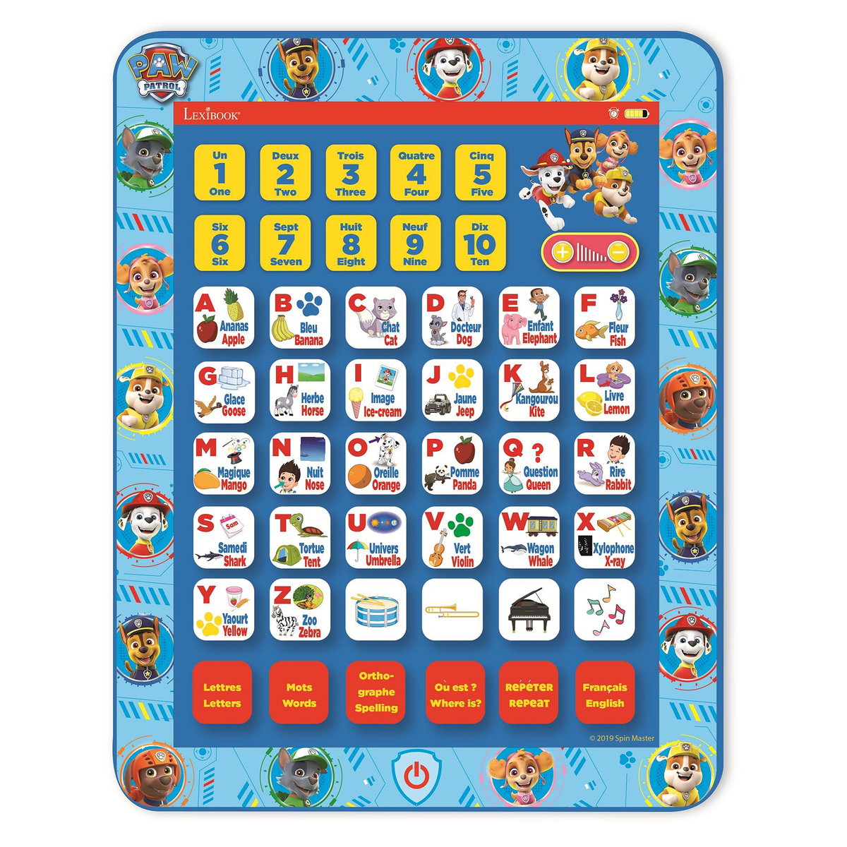 Lexibook Tablet edukacyjny francusko-angielski Psi Patrol