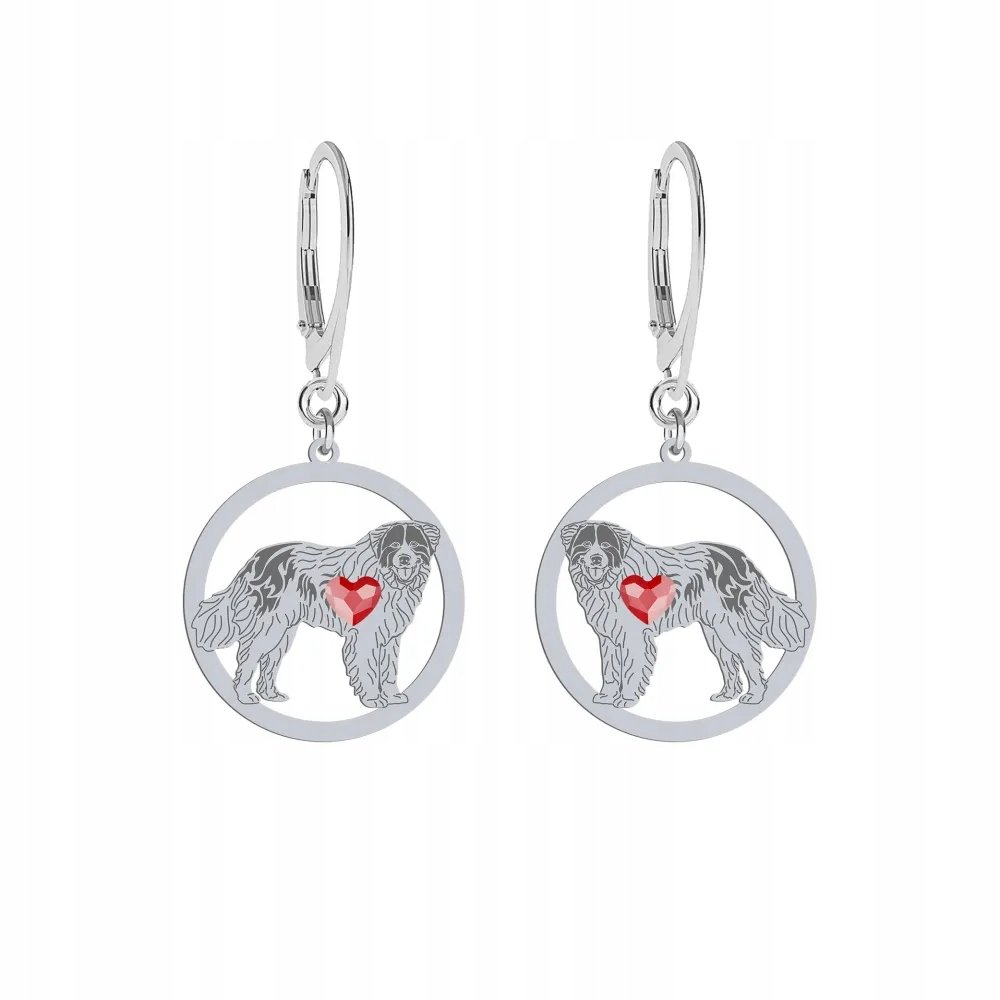 Kolczyki Srebrne Bośniacko-Chorwacki Pies Pasterski 925 Prezent GRAWER