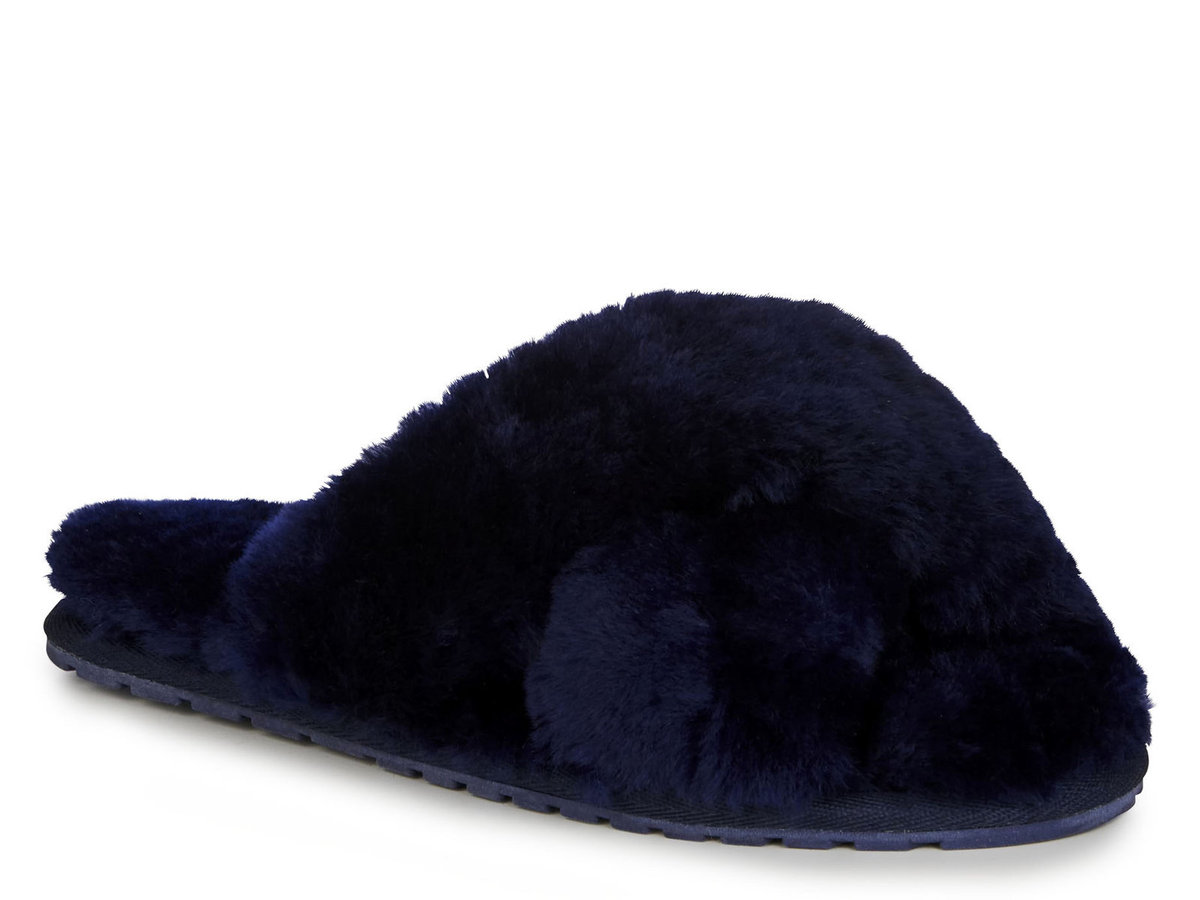 Kapcie domowe Emu Australia damskie z futerkiem wełniane Mayberry W11573-37
