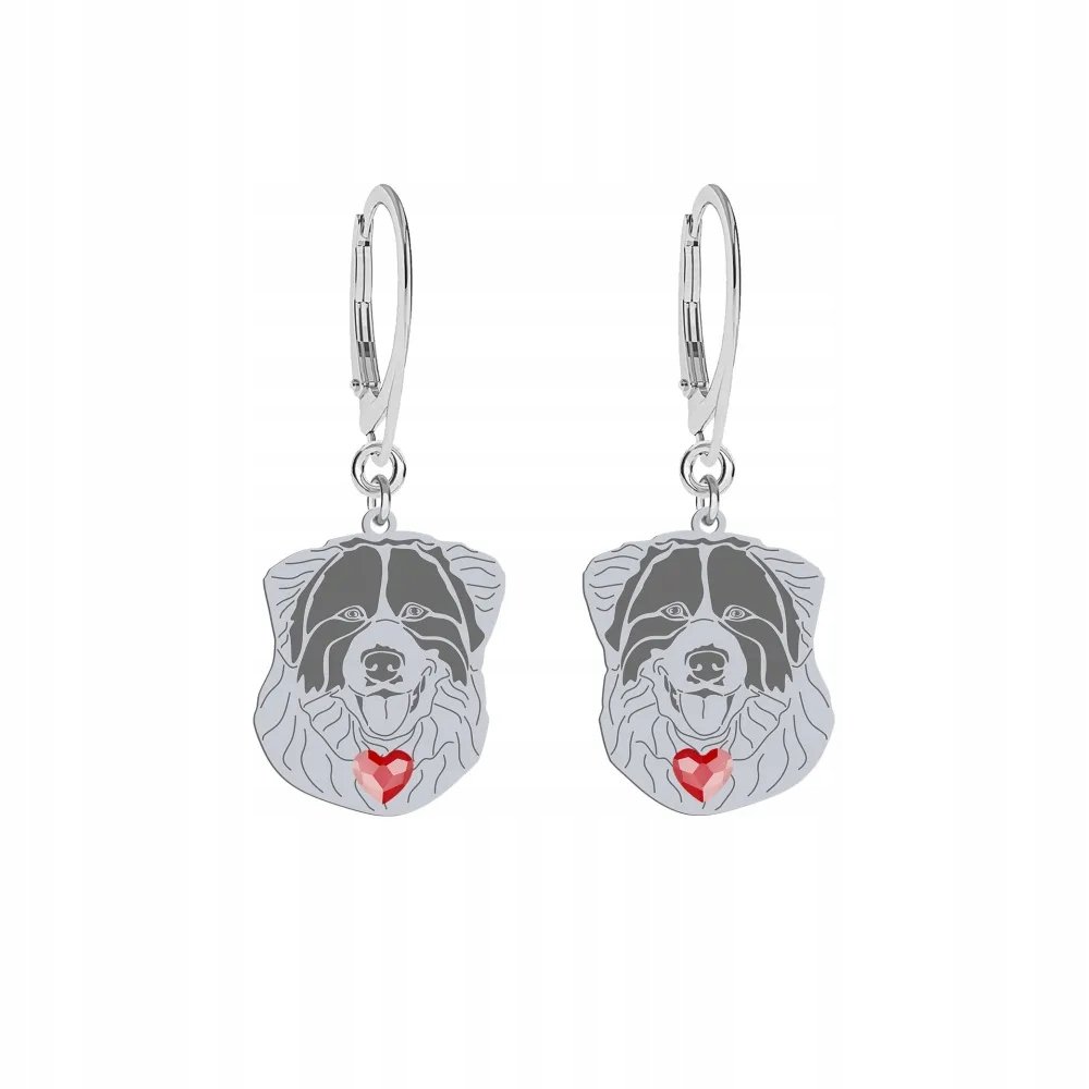 Kolczyki Srebrne Bośniacko-Chorwacki Pies Pasterski 925 Prezent GRAWER