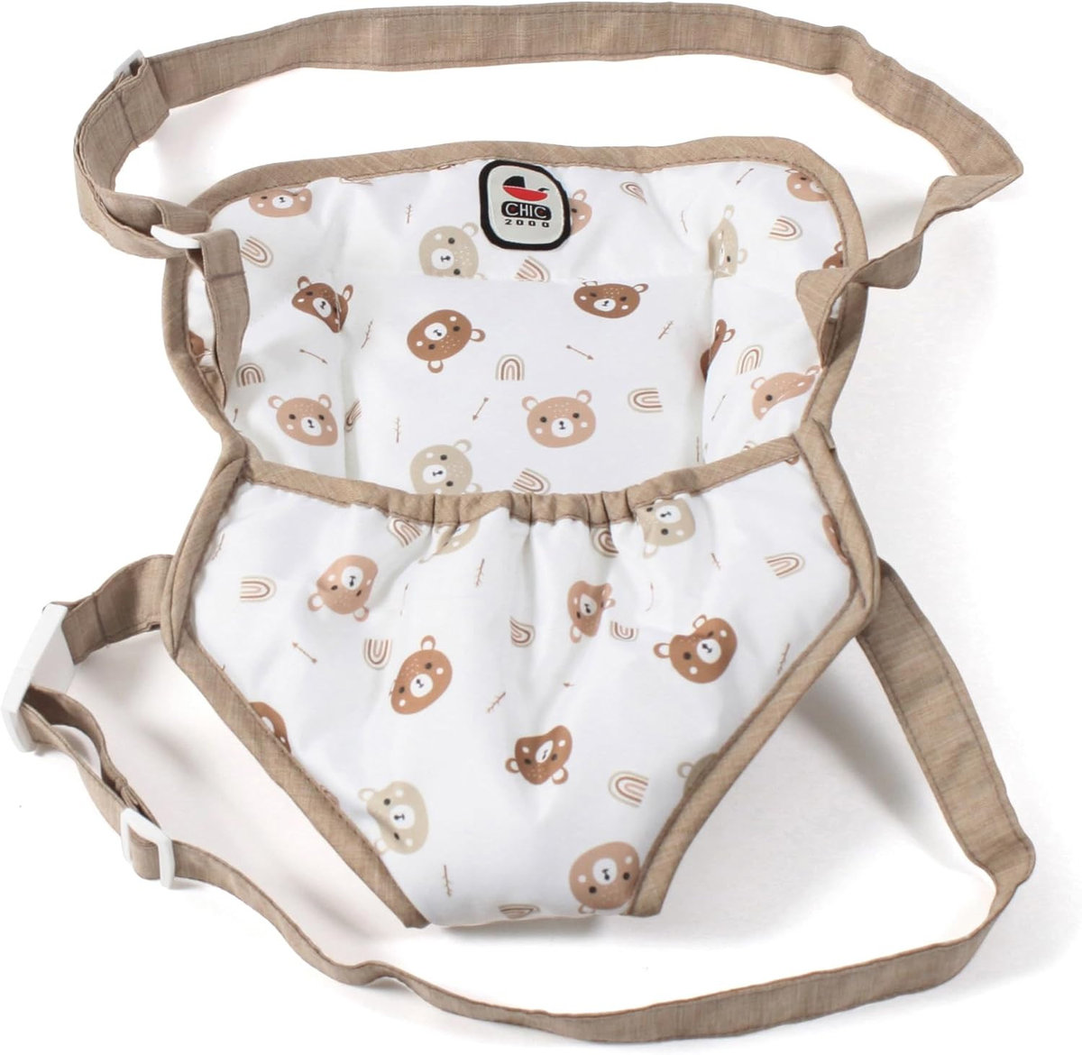 Bayer Chic 782 63 - Nosidełko dla lalki na szelkach, w misie