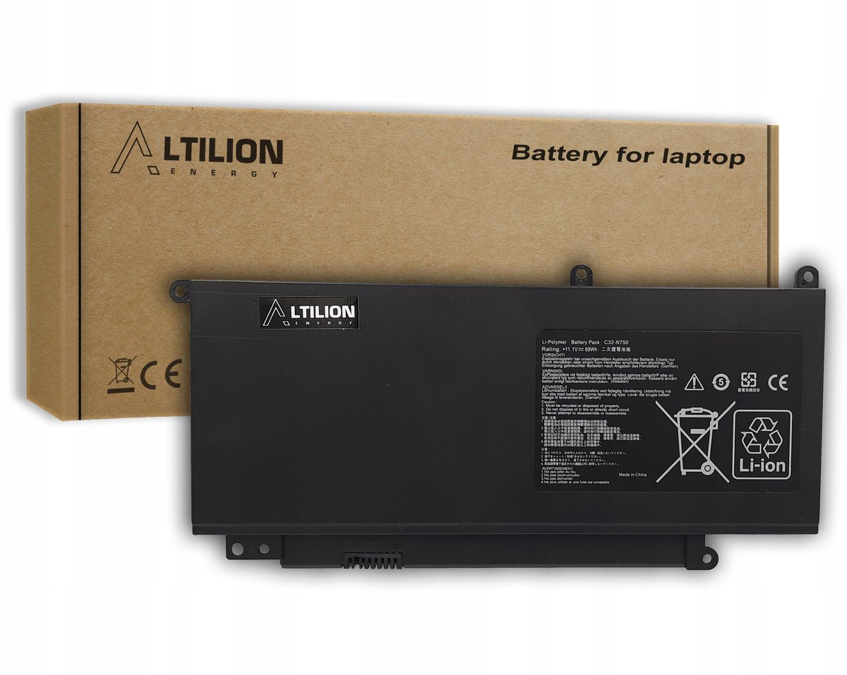 Bateria C32-N750 C32N750 do Asus N750 / N750JK / N750JV