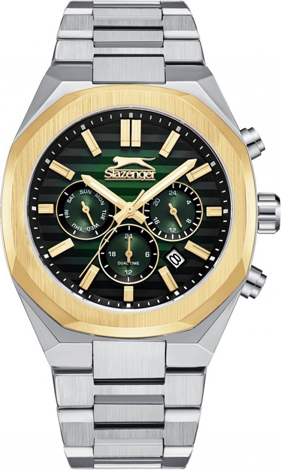 Zegarek męski SLAZENGER SL.09.2345.2.05 zielony fashion na prezent