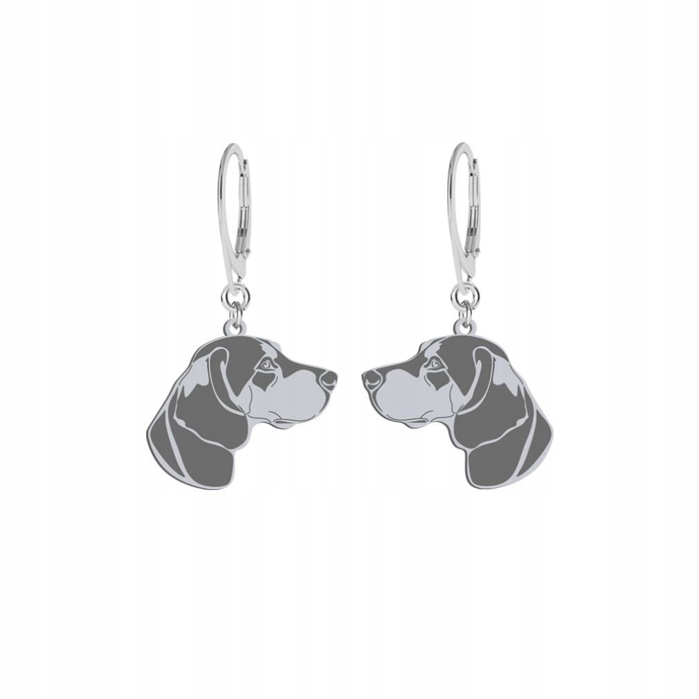 Kolczyki Srebrne z psem Posokowiec Hanowerski 925 Kobieta Biżuteria GRAWER