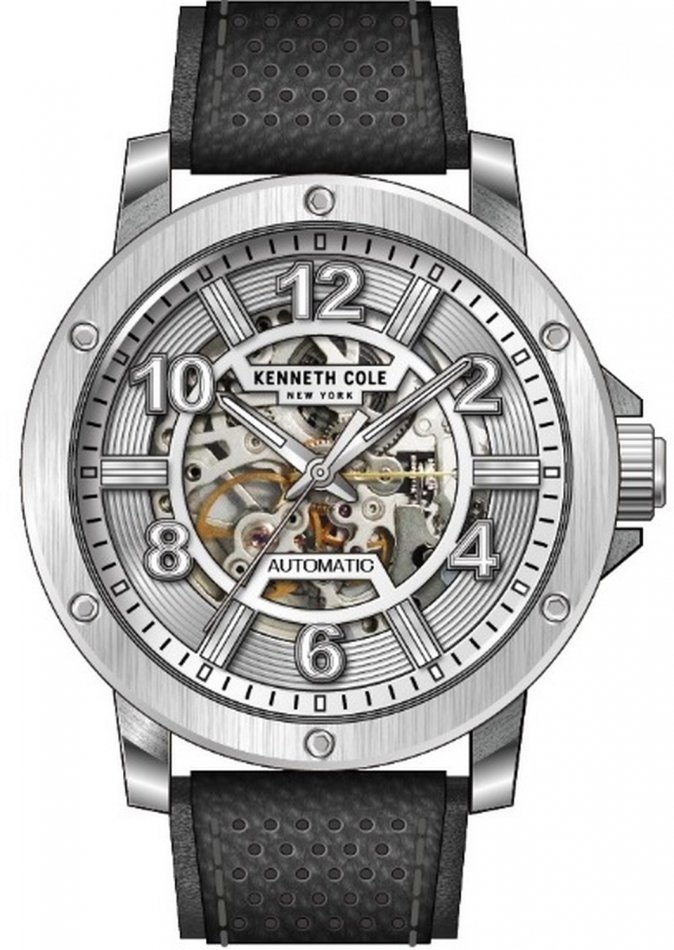 Zegarek męski KENNETH COLE KCWGX0064003 czarny sportowy skeleton