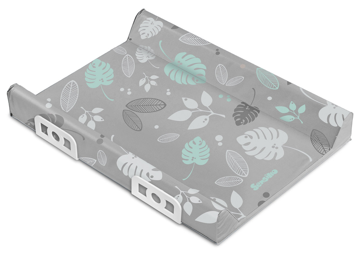 Sensillo, przewijak usztywniany safety system 70 cm -  floral szary