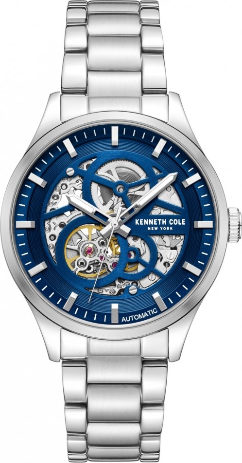 Zegarek męski KENNETH COLE KCWGY0046401 granatowy klasyczny skeleton