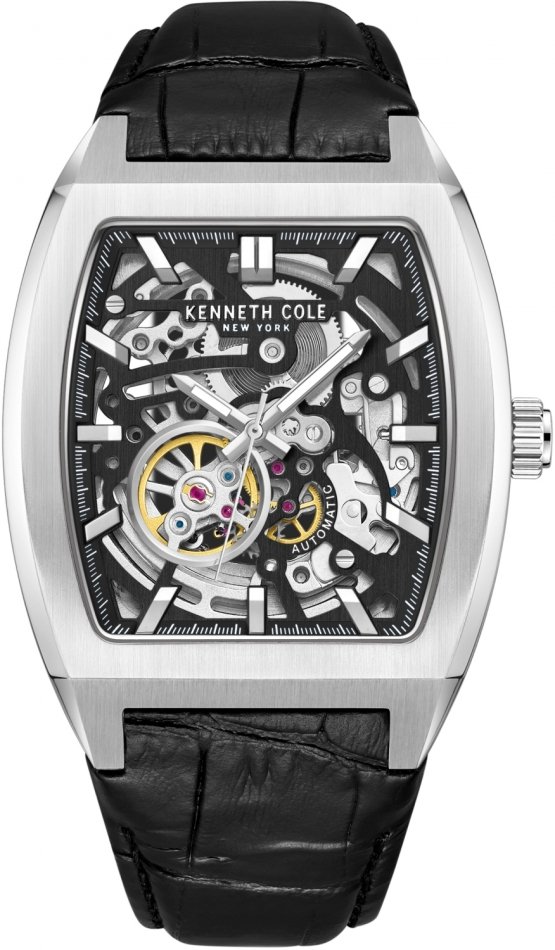 Zegarek męski KENNETH COLE KCWGX0063803 czarny klasyczny skeleton