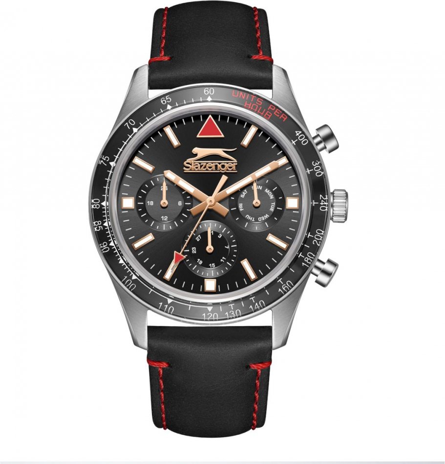 Zegarek męski SLAZENGER SL.09.2361.2.04 czarny fashion na prezent