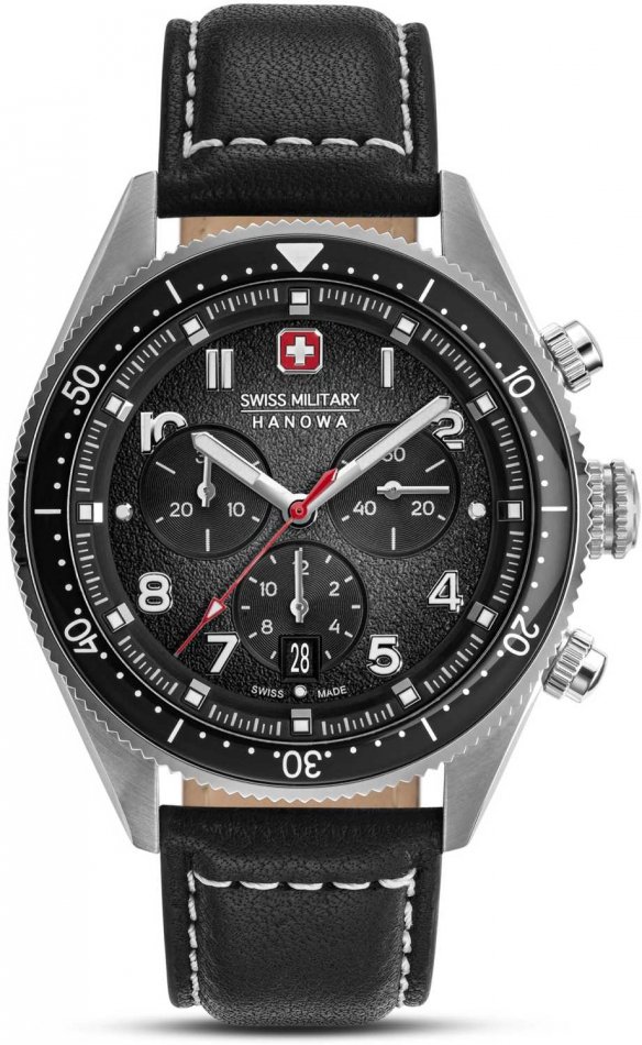 Zegarek męski SWISS MILITARY SMWGC0003801 czarny klasyczny