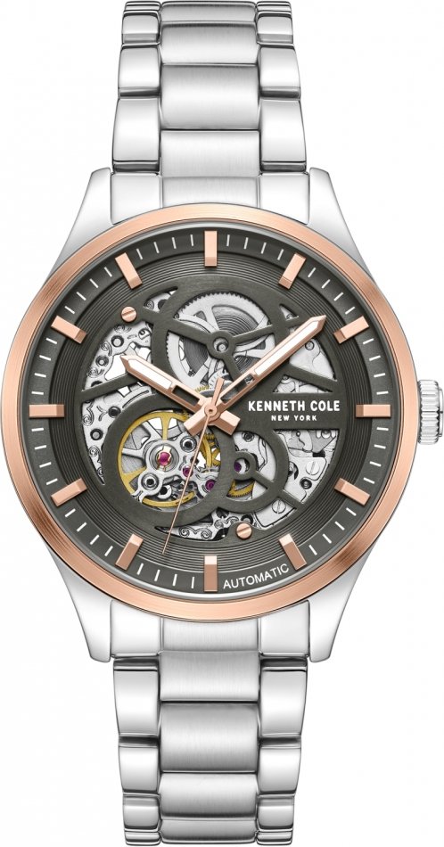 Zegarek męski KENNETH COLE KCWGY0046402 stalowy klasyczny skeleton
