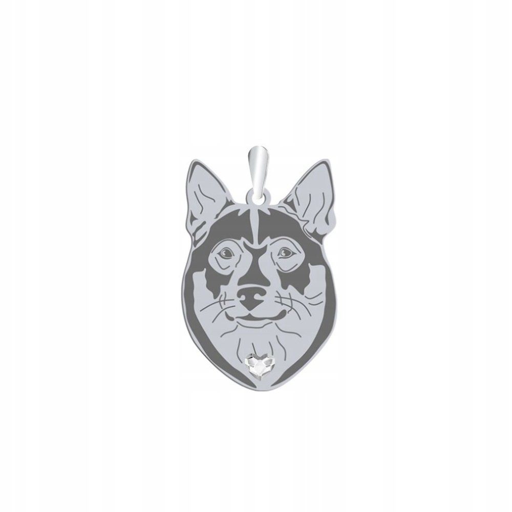 Zawieszka Srebro z Swedish Vallhund 925 Prezent Biżuteria Kobieta GRAWER