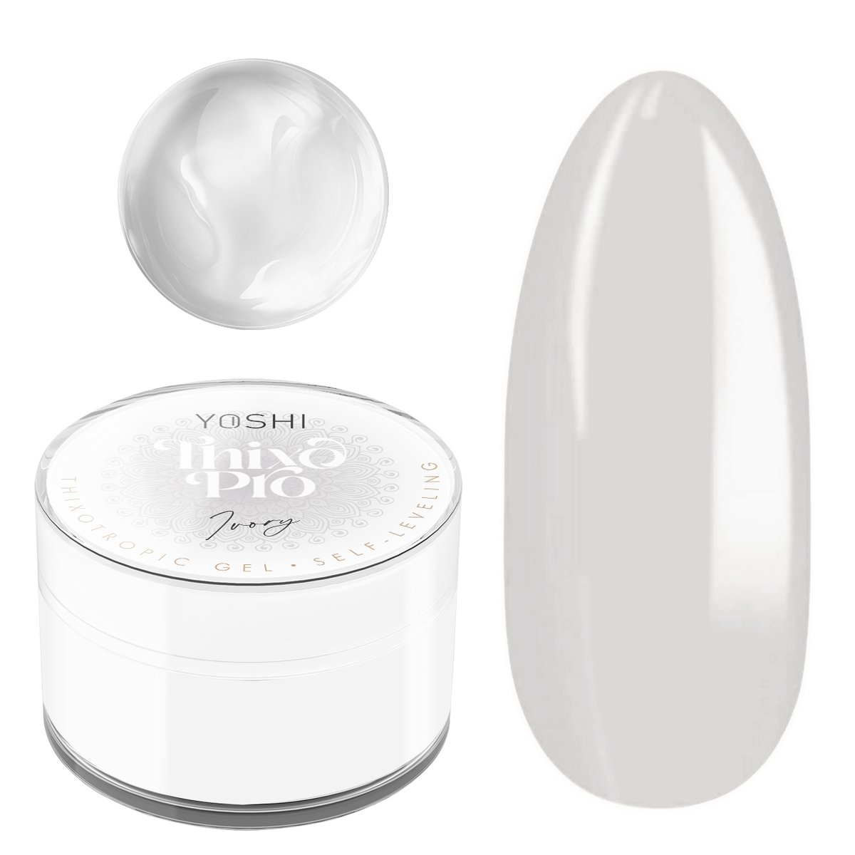 YOSHI Żel Samopoziomujący Thixo PRO Gel Ivory mleczny 15 ml