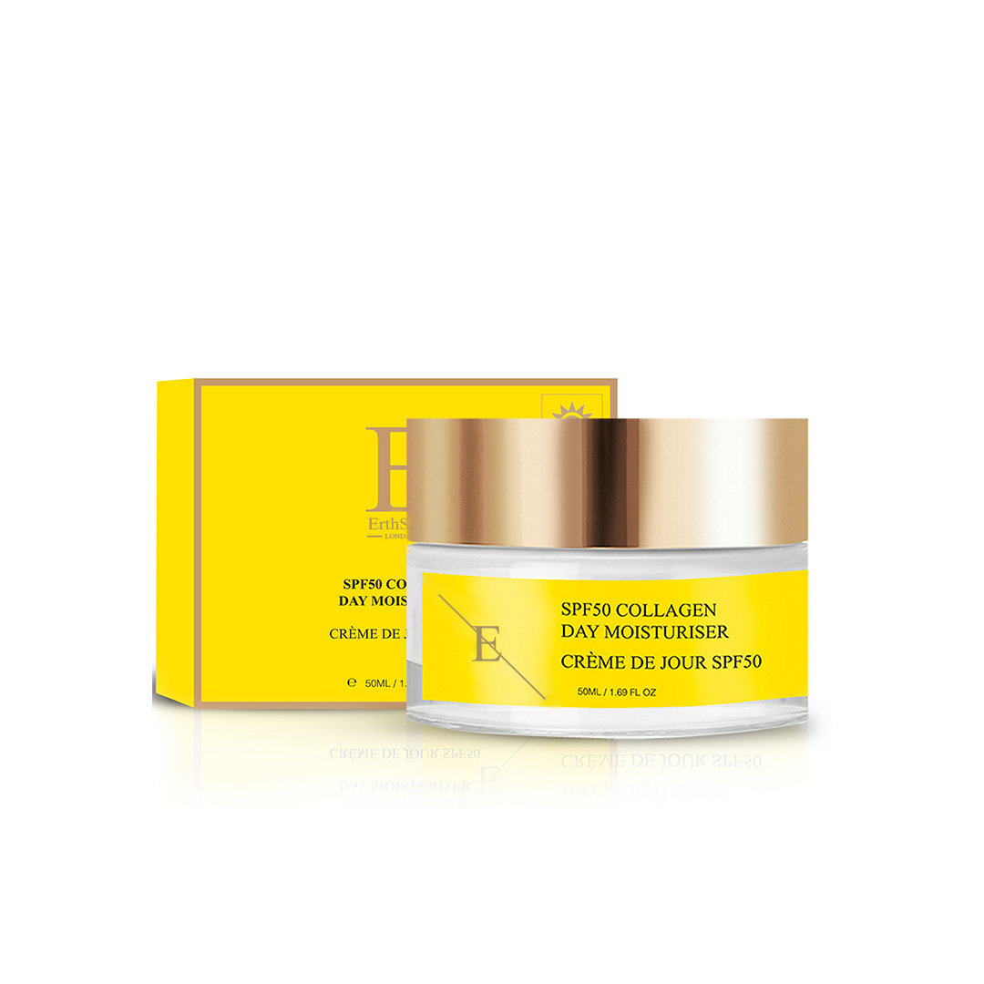 ErthSkin London, Krem na dzień z kolagenem i SPF 50, 50ml