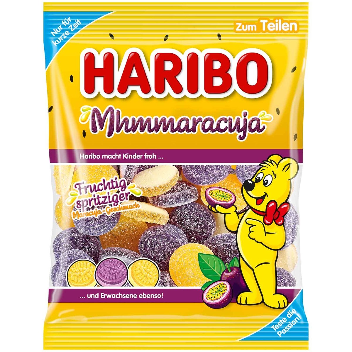 Żelki HARIBO Mhmmaracuja maracuja 160g