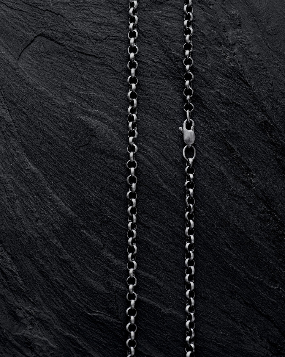 Srebrny łańcuszek - splot ROLO 65