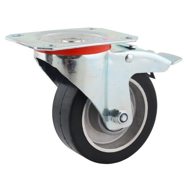 Zestaw obrotowy z hamulcem aluminium guma fi 100