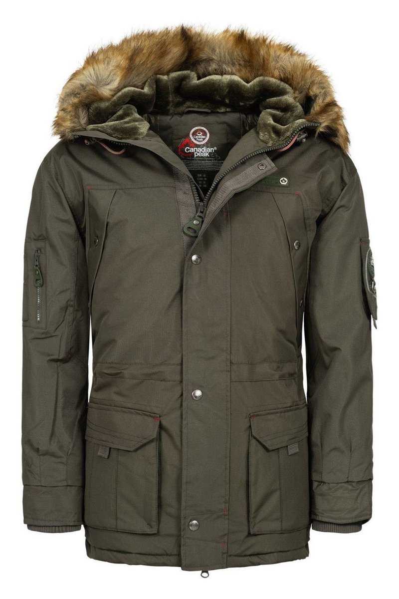 Kurtka męska Canadian Peak parka zimowa khaki-S