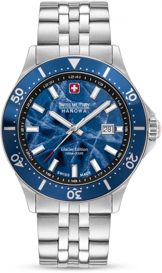 Zegarek męski SWISS MILITARY SMWGH0004401 granatowy sportowy do pływania