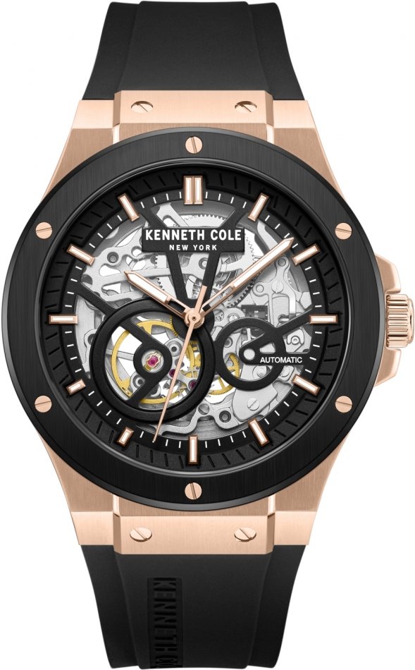 Zegarek męski KENNETH COLE KCWGZ0063902 czarny sportowy skeleton