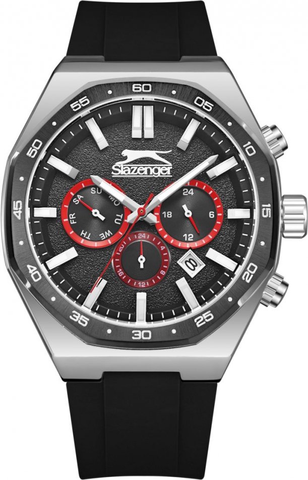 Zegarek męski SLAZENGER SL.09.2341.2.01 czarny fashion na prezent