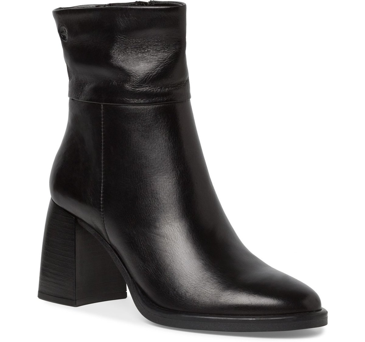 Botki damskie klasyczne na obcasie Tamaris 25013 skórzane czarne-39