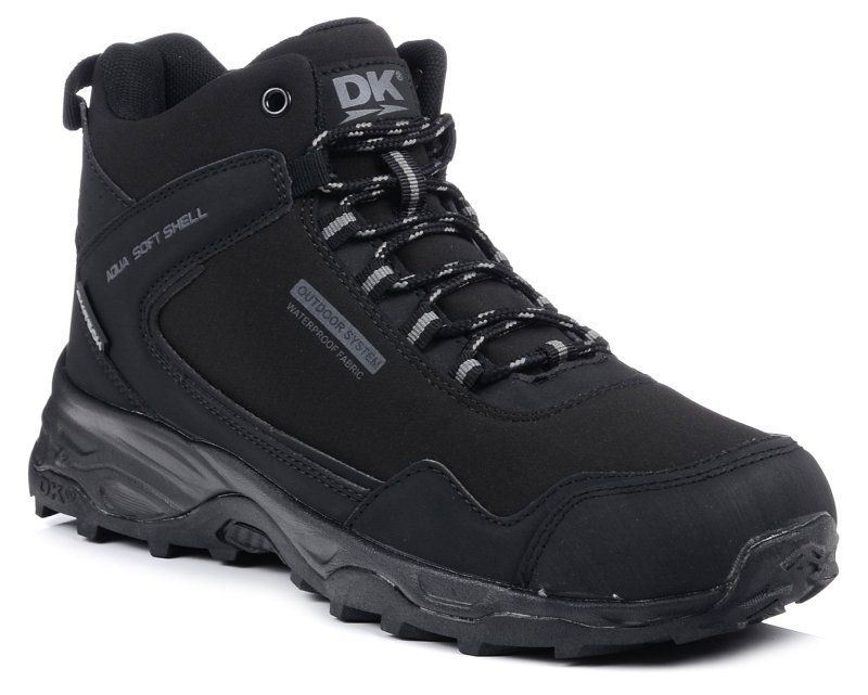 Buty trekkingowe męskie softshell wysokie impregnowane za kostkę DK 1029-46