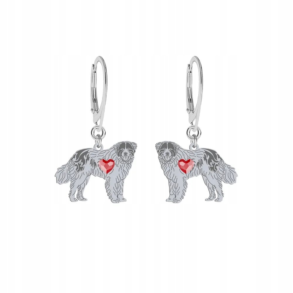 Kolczyki Srebrne Bośniacko-Chorwacki Pies Pasterski 925 Prezent GRAWER