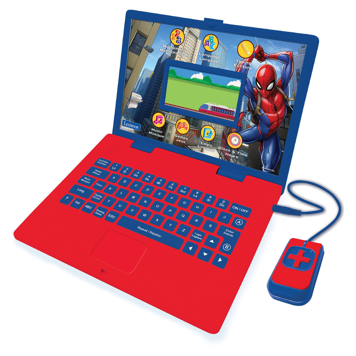 Lexibook Notebook francusko-angielski 130 aktywności Spider-Man