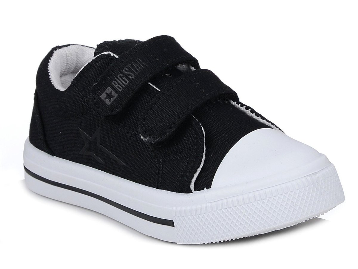 Buty trampki dziecięce Big Star na rzepy tekstylne czarne NN374111-23